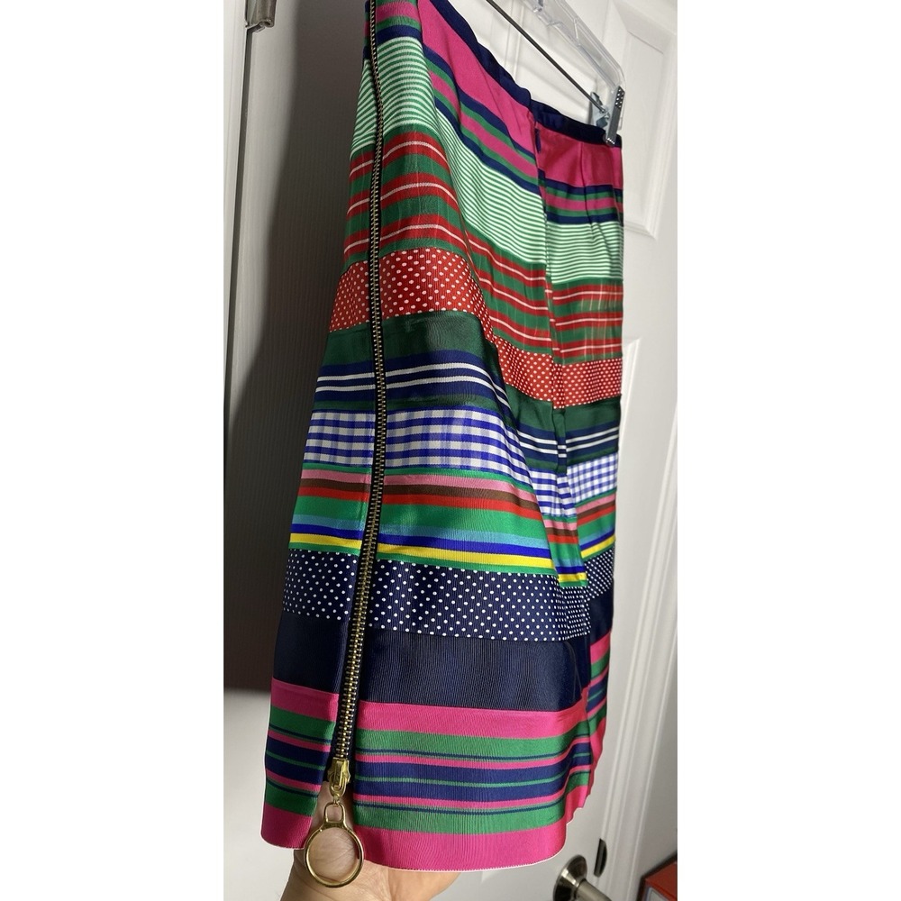 J. McLaughlin Women's Grosgrain Ribbon Striped Pencil Skirt Multicolor Size 6 - Picture 5 of 10